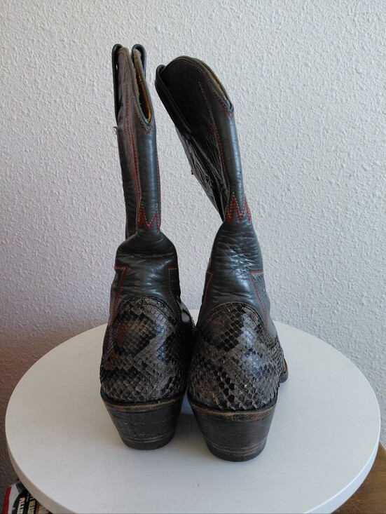 Handcrafted Western Leather Reptile Boots main image 6